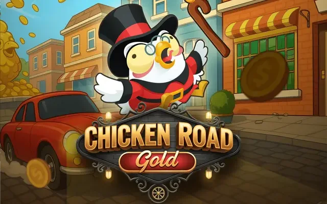 Bannerul jocului Chicken Road Gold de la InOut Games